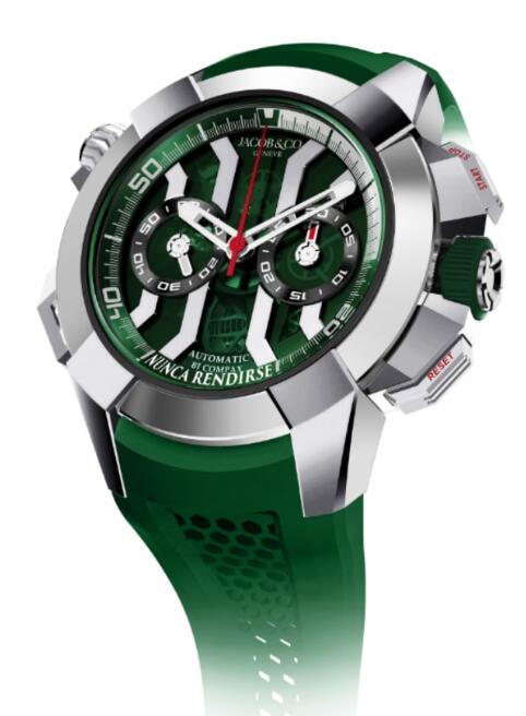 Jacob & Co. Epic X Chrono Titanium Green Watch Replica EC323.20.AC.AC.ABRUA Jacob and Co Watch Price